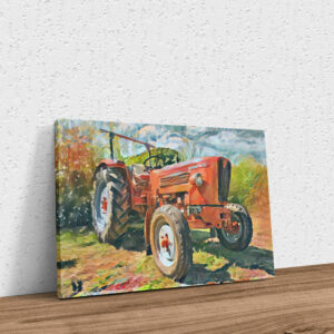 Traktor Güldner G45 Gemälde Keilrahmen