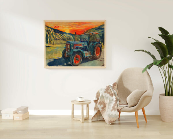 Traktor Hanomag Robust Poster Keilrahmen