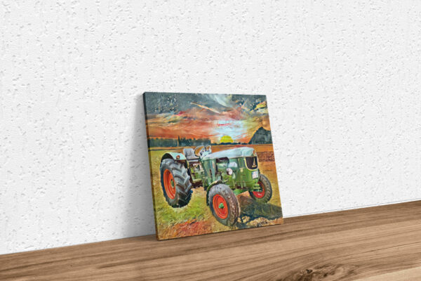 Traktor Deutz D5505 Gemälde Keilrahmen