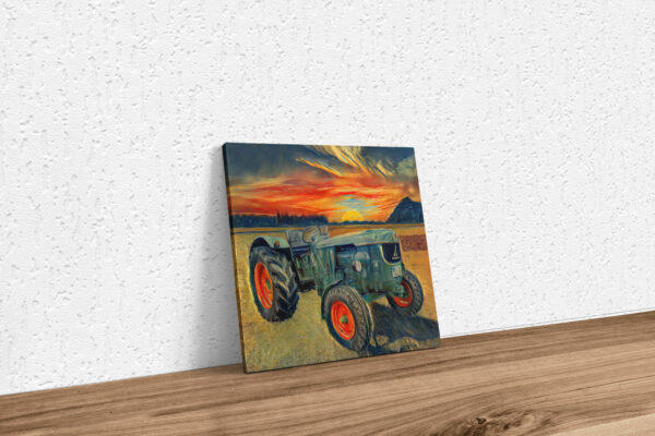 Traktor Deutz D5505 Gemälde Keilrahmen