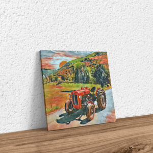 Traktor MF 35 Gemälde Keilrahmen