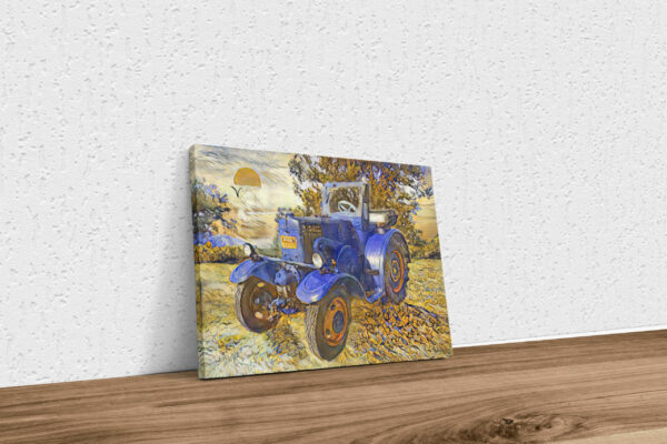 Lanz 45er Eilbulldog Van Gogh Maulbeerbaum Poster Keilrahmen