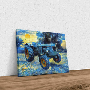 Deutz D5505 Stil van Gogh Poster Keilrahmen