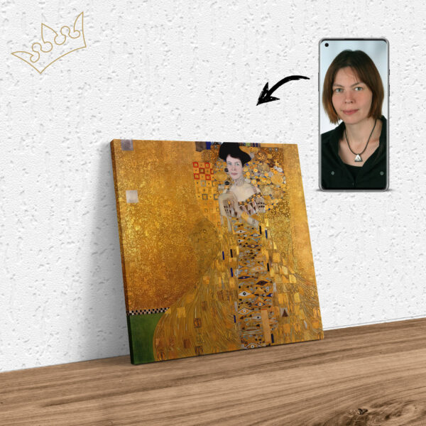Ihr Foto als Goldene Adele von Gustav Klimt