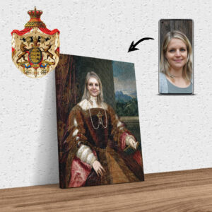 Ihr Foto als königliches Portrait (Königin Isabel von Portugal)