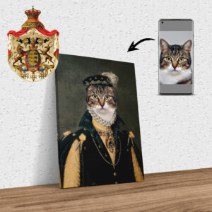 Ihr Haustier als königliches Portrait Anna von Österreich